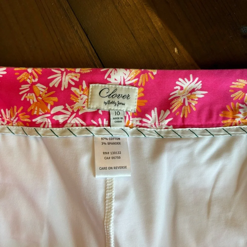 Clover by Bobby Jones Golf Skirt Island Pink 10 Athletic Sport Tennis Golf Prep - Picture 8 of 10